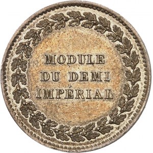 Nicolas Ier (1825-1855). Essai de frappe du demi impérial, le 15 août 1845 à Paris par Thonnelier 1845, Paris.