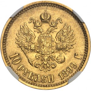 Nicolas II (1894-1917). 10 roubles 1899 ФЗ, Saint-Pétersbourg.