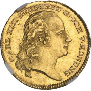 Charles XIII (1809-1818). Ducat 1810 OL, Stockholm.