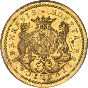 Berne (canton de). 10 ducats, aspect Flan bruni (PROOFLIKE) SD (1700-1710) DB, Berne.