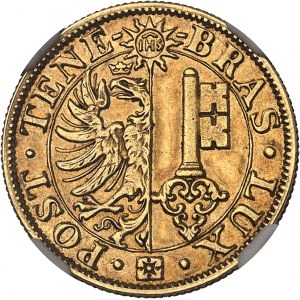 Genève (canton de). 20 francs 1848, Genève.