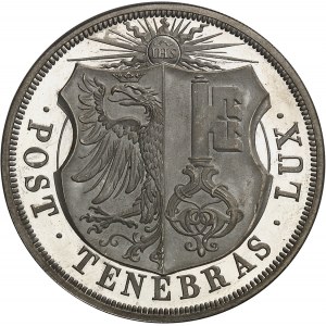 Genève (canton de). 10 francs, aspect Flan bruni intense (DPL) 1848, Genève.