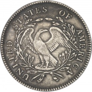 République fédérale des États-Unis d’Amérique (1776-à nos jours). Dollar (flowing hair, 3 leaves) 1795, Philadelphie.