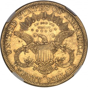 République fédérale des États-Unis d’Amérique (1776-à nos jours). 20 dollars Liberty 1877, CC, Carson City.