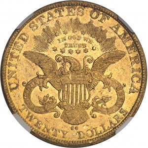 République fédérale des États-Unis d’Amérique (1776-à nos jours). 20 dollars Liberty 1883, CC, Carson City.