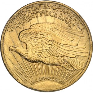 République fédérale des États-Unis d’Amérique (1776-à nos jours). 20 dollars Saint-Gaudens, avec devise 1924, Philadelphie.