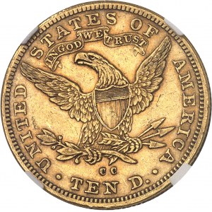 République fédérale des États-Unis d’Amérique (1776-à nos jours). 10 dollars Liberty 1891, CC, Carson City.