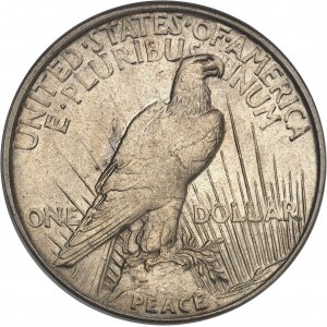 République fédérale des États-Unis d’Amérique (1776-à nos jours). Dollar à la Paix (Peace dollar), haut relief 1921, Philadelphie.