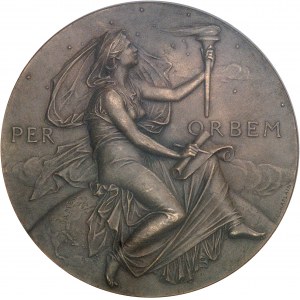 République fédérale des États-Unis d’Amérique (1776-à nos jours). Médaille, cinquantenaire de la Smithsonian Institution de Washington, par J.-C. Chaplain ND (1896), Paris.