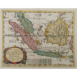 MAPA INDONEZJI, Nicolas Sanson, Paryż, 1683