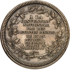 Convention (1792-1795). Essai de Galle à la Liberté par A. Galle 1792 - An I, Paris.