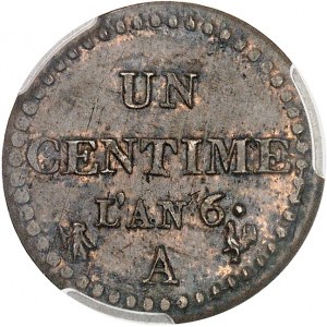 Directoire (1795-1799). Un centime Dupré An 6 (1797), A, Paris.