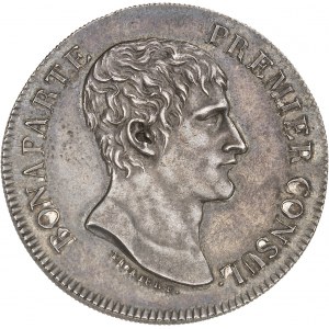 Consulat (1799-1804). Module de 5 francs, visite à la Monnaie de Paris AN XI (1803), Paris.