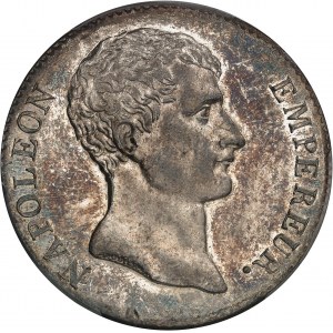 Premier Empire / Napoléon Ier (1804-1814). 5 francs Empereur, type intermédiaire An 12 (1804), A, Paris.