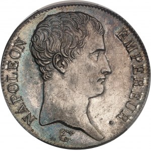 Premier Empire / Napoléon Ier (1804-1814). 5 francs tête nue, calendrier révolutionnaire An 13 (1804), A, Paris.