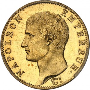 Premier Empire / Napoléon Ier (1804-1814). 20 francs tête nue, calendrier révolutionnaire An 13 (1805), A, Paris.