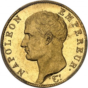 Premier Empire / Napoléon Ier (1804-1814). 40 francs tête nue, calendrier révolutionnaire An 13 (1805), A, Paris.
