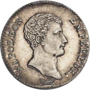 Premier Empire / Napoléon Ier (1804-1814). Demi-franc Empereur, calendrier grégorien 1806, A, Paris.