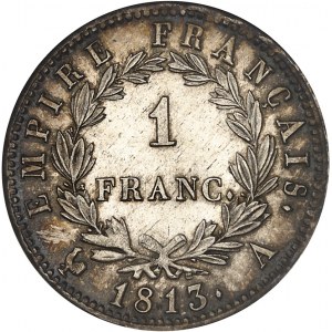 Premier Empire / Napoléon Ier (1804-1814). 1 franc Empire 1813, A, Paris.