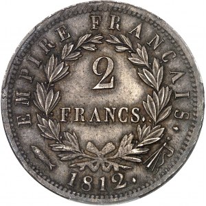 Premier Empire / Napoléon Ier (1804-1814). 2 francs Empire 1812, Utrecht.