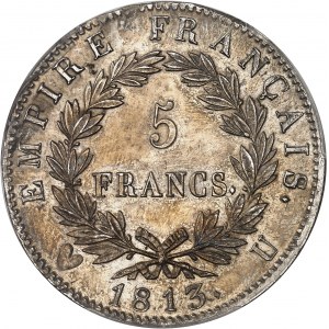 Premier Empire / Napoléon Ier (1804-1814). 5 francs Empire 1813, U, Turin.