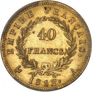 Premier Empire / Napoléon Ier (1804-1814). 40 francs Empire 1812, A, Paris.