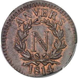 Premier Empire / Napoléon Ier (1804-1814). 5 centimes siège d’Anvers 1814, Anvers (atelier de l’arsenal).