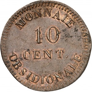 Premier Empire / Napoléon Ier (1804-1814). 10 centimes siège d’Anvers, 1er type 1814, Anvers (atelier de l’arsenal).