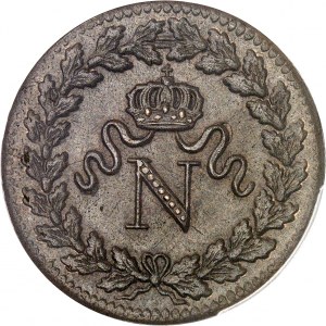 Premier Empire / Napoléon Ier (1804-1814). Un décime à l’N couronnée 1815, BB, Strasbourg.