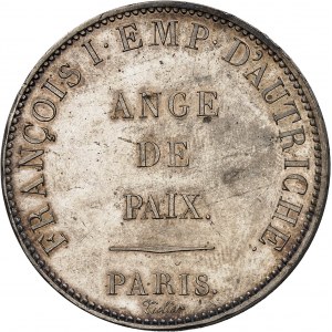 Gouvernement provisoire de 1814 (1er avril au 2 mai 1814). Module de 5 francs, François Ier d’Autriche à Paris 1814, Paris.