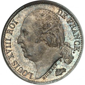 Louis XVIII (1814-1824). 1/2 franc 1821, A, Paris.