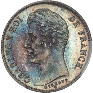 Charles X (1824-1830). 1 franc, tranche cannelée, Frappe spéciale (SP) 1830, A, Paris.