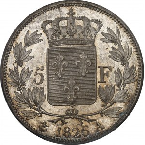Charles X (1824-1830). 5 francs, 1er type 1826, A, Paris.