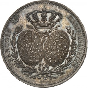 Charles X (1824-1830). Module de 5 francs, visite du roi et de la Reine des Deux-Siciles à la Monnaie de Paris 1830, Paris.