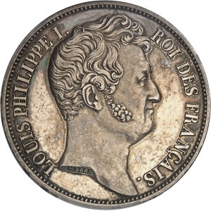 Louis-Philippe Ier (1830-1848). Essai de 5 francs Hors concours, par Galle, Frappe spéciale (SP) 1830, A, Paris.