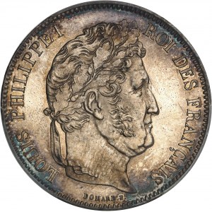 Louis-Philippe Ier (1830-1848). 5 francs, IIe type Domard, Flan bruni (PROOF) 1839, A, Paris.