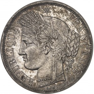 IIe République (1848-1852). 5 francs Cérès 1849, BB, Strasbourg.