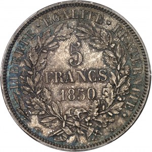IIe République (1848-1852). 5 francs Cérès 1850, A, Paris.