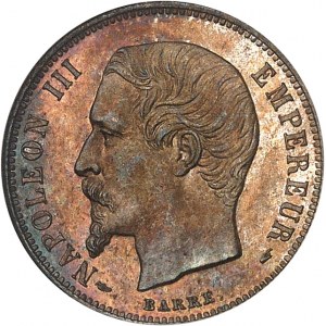 Second Empire / Napoléon III (1852-1870). 50 centimes tête nue 1854, A, Paris.
