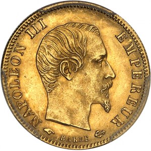 Second Empire / Napoléon III (1852-1870). 5 francs tête nue, grand module 1859, A, Paris.