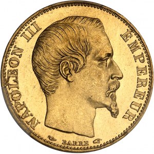 Second Empire / Napoléon III (1852-1870). 20 francs tête nue 1855, A, Paris.