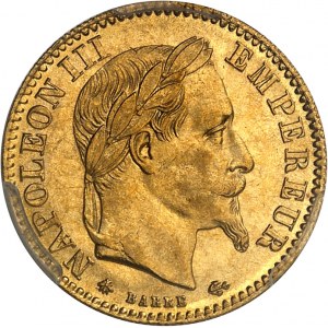 Second Empire / Napoléon III (1852-1870). 10 francs tête laurée 1864, A, Paris.
