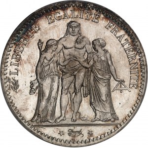 IIIe République (1870-1940). 5 francs Hercule 1876, A, Paris.