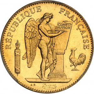 IIIe République (1870-1940). 50 francs Génie 1878, A, Paris.