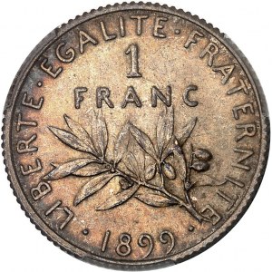 IIIe République (1870-1940). 1 franc Semeuse 1899, Paris.