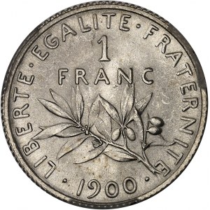IIIe République (1870-1940). 1 franc Semeuse 1900, Paris.