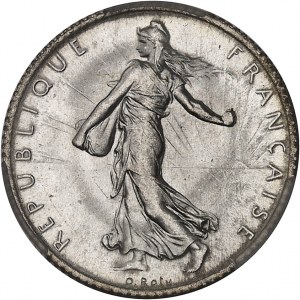 IIIe République (1870-1940). 1 franc Semeuse 1909, Paris.