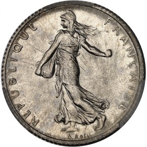 IIIe République (1870-1940). 1 franc Semeuse 1916, Paris.