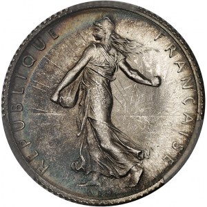 IIIe République (1870-1940). 1 franc Semeuse 1917, Paris.