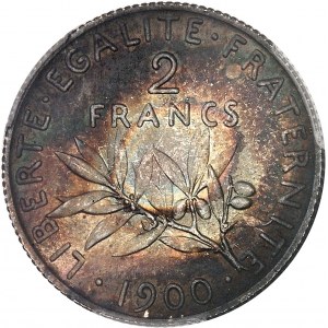 IIIe République (1870-1940). 2 francs Semeuse 1900, Paris.